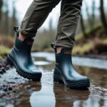 Praktisk fodtøj til udendørs eventyr med korte gummistøvler